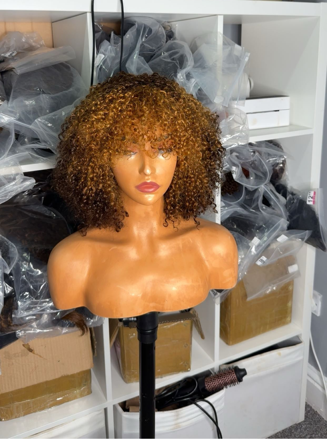 Fringe curly wig - SawaShine