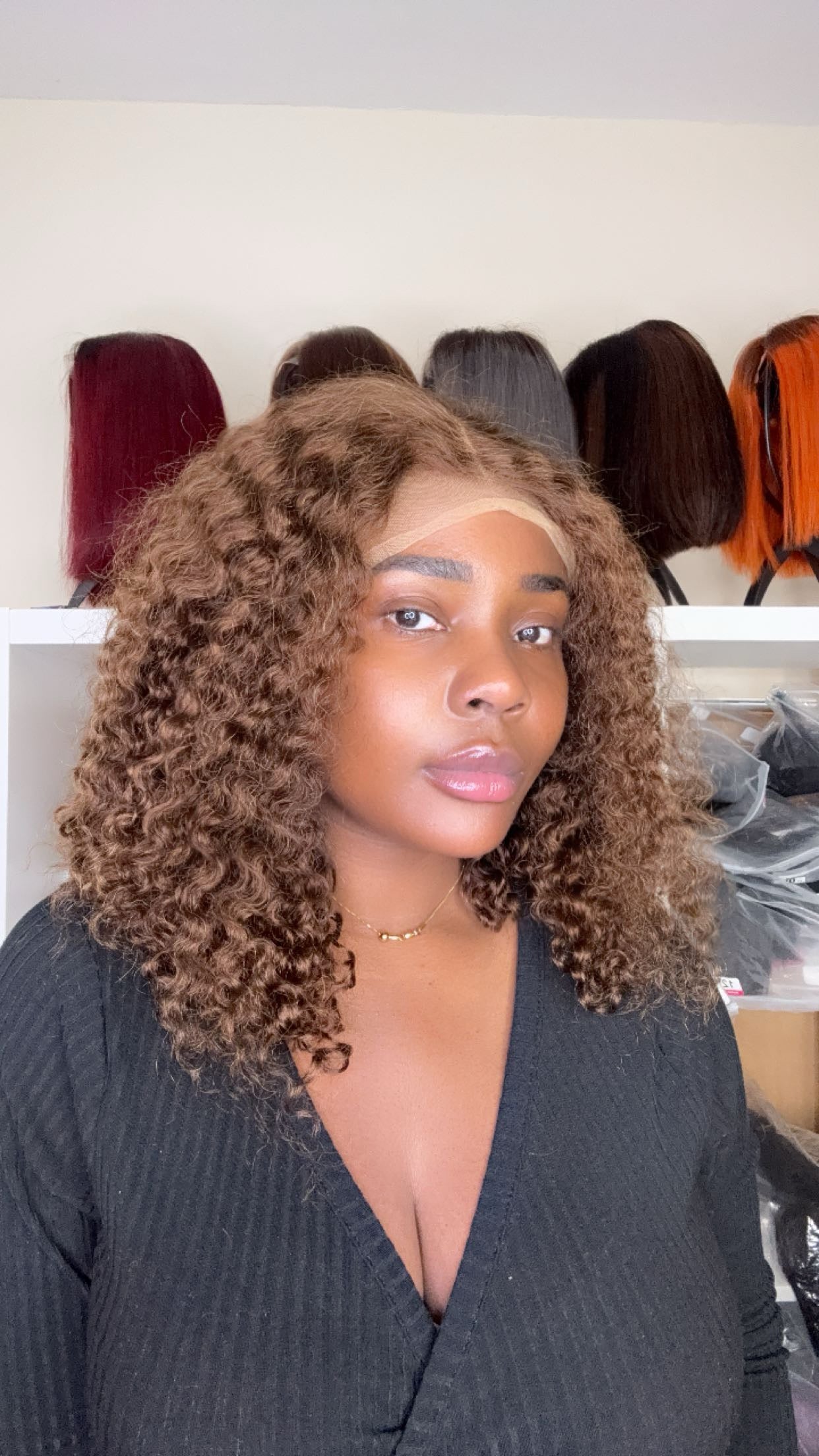 Brown curly - SawaShine