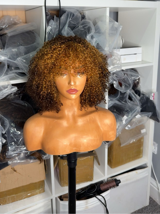 Fringe curly wig - SawaShine