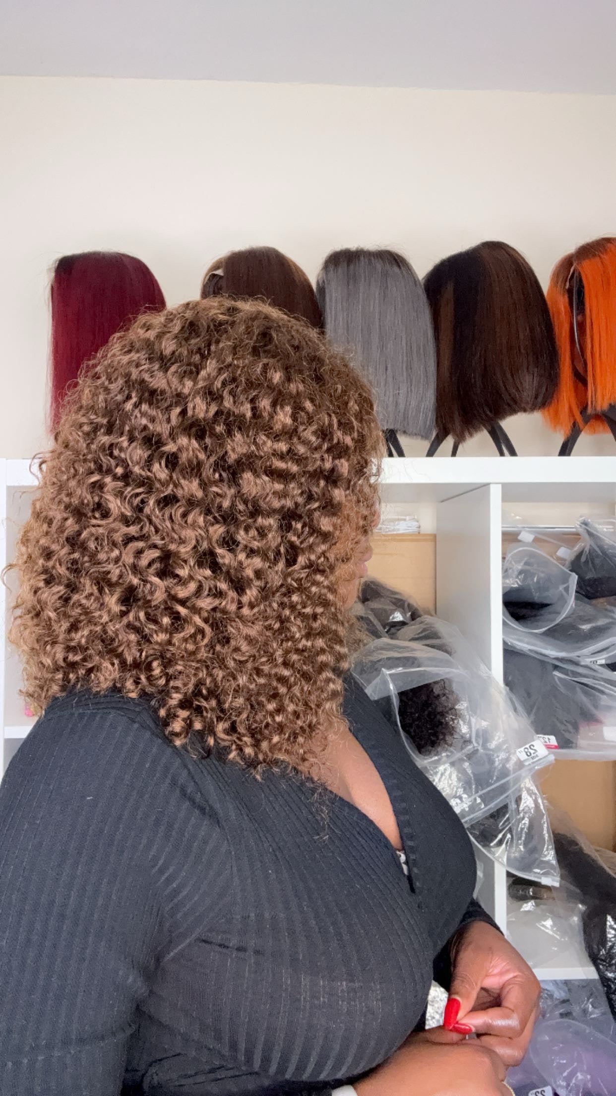 Brown curly - SawaShine
