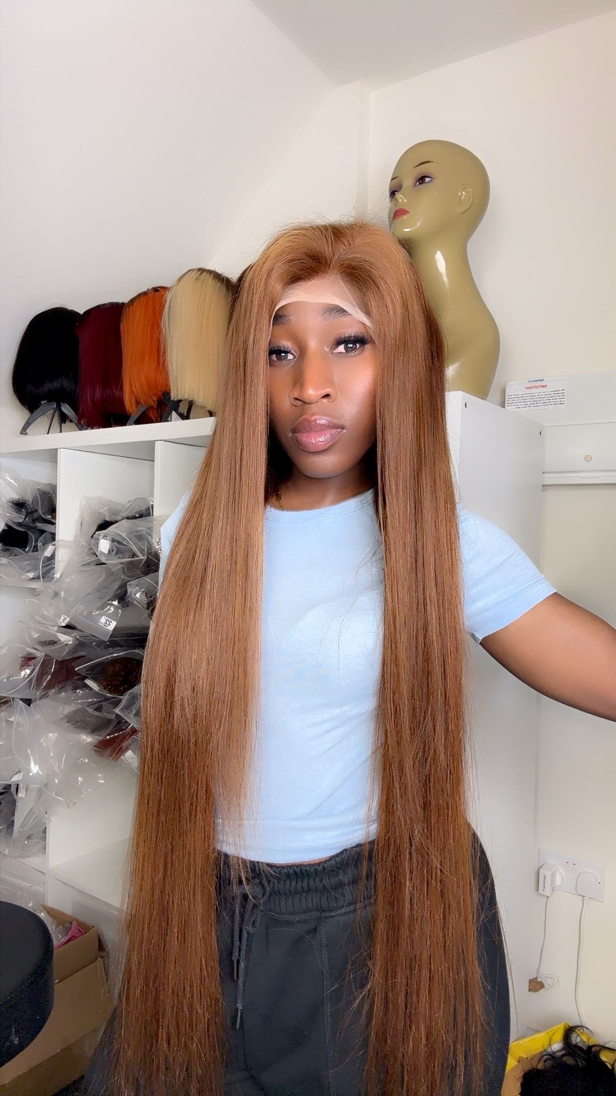 Long Brown Wig - SawaShine