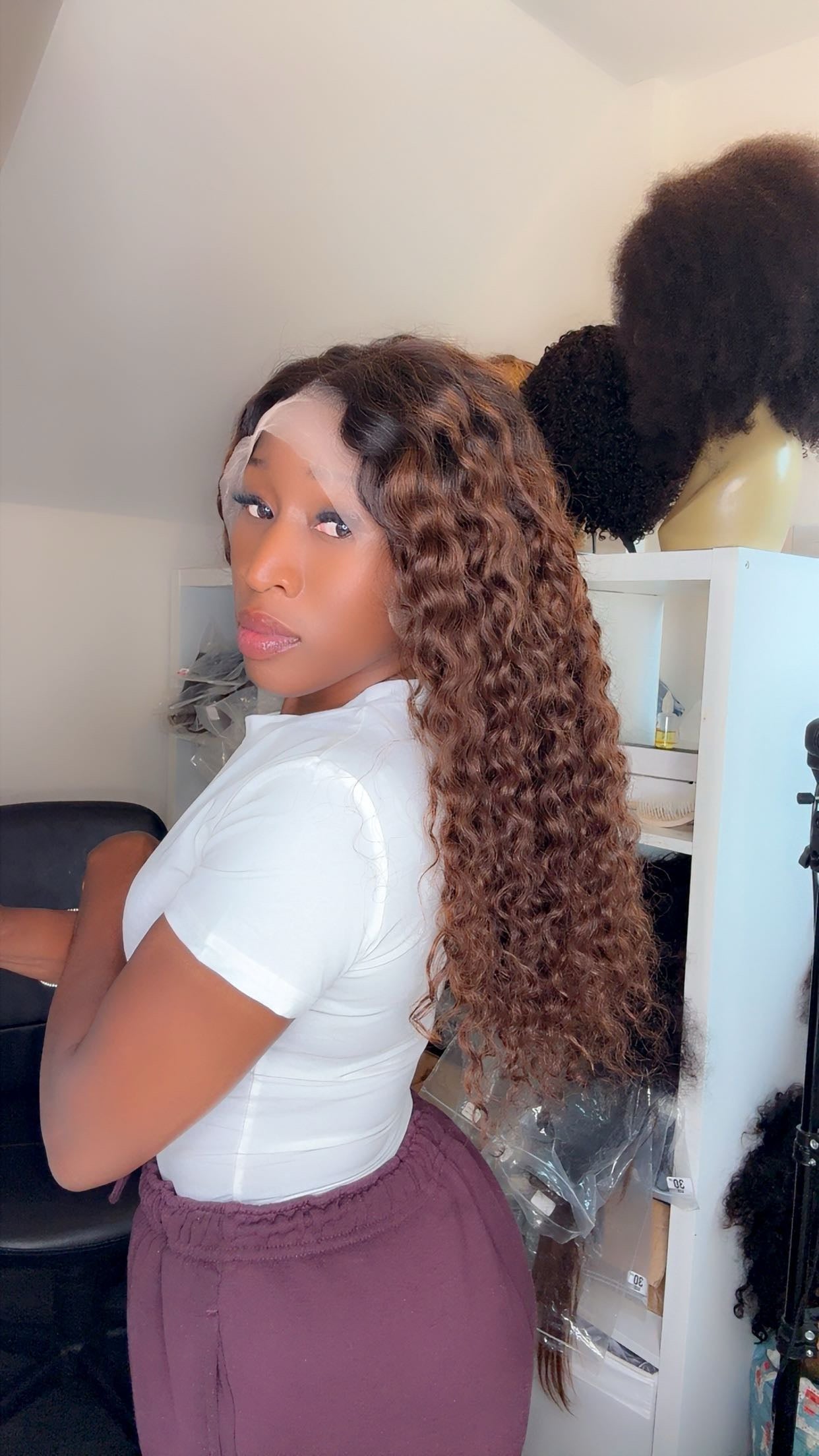 Water wave wig