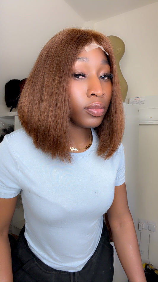 Brown Bob Wig - SawaShine