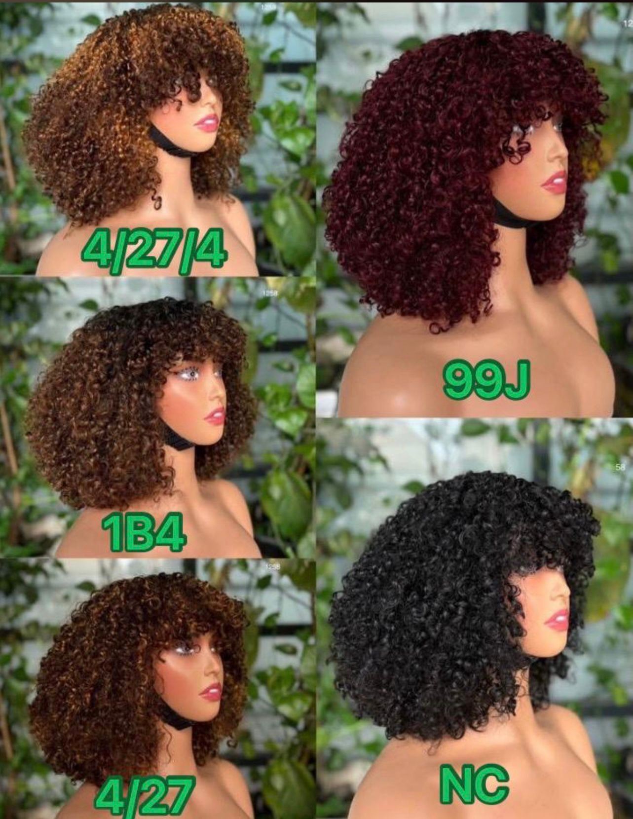 Fringe curly wig - SawaShine